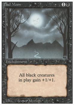 1994 Magic the Gathering Revised Edition #NNO Bad Moon Front