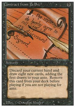 1994 Magic the Gathering Revised Edition #NNO Contract from Below Front