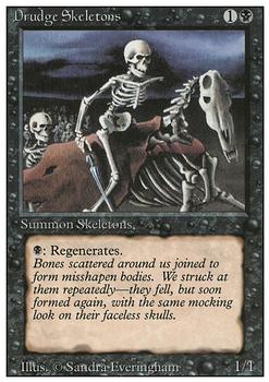 1994 Magic the Gathering Revised Edition #NNO Drudge Skeletons Front