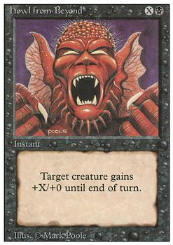 1994 Magic the Gathering Revised Edition #NNO Howl from Beyond Front