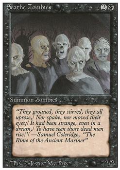 1994 Magic the Gathering Revised Edition #NNO Scathe Zombies Front