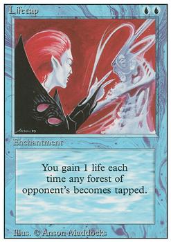 1994 Magic the Gathering Revised Edition #NNO Lifetap Front