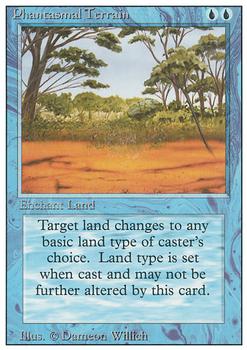1994 Magic the Gathering Revised Edition #NNO Phantasmal Terrain Front