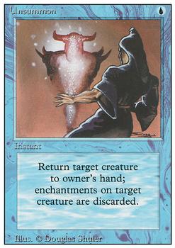 1994 Magic the Gathering Revised Edition #NNO Unsummon Front