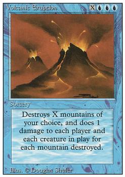 1994 Magic the Gathering Revised Edition #NNO Volcanic Eruption Front