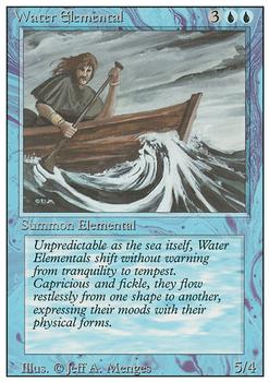 1994 Magic the Gathering Revised Edition #NNO Water Elemental Front