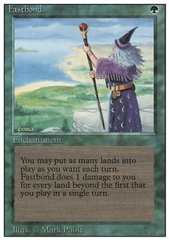 1994 Magic the Gathering Revised Edition #NNO Fastbond Front