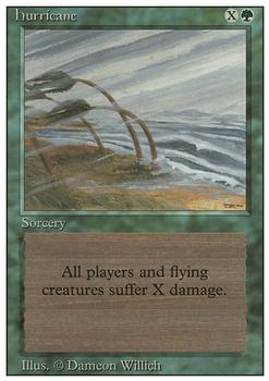 1994 Magic the Gathering Revised Edition #NNO Hurricane Front