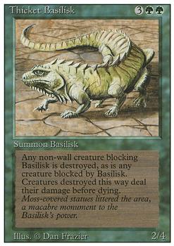 1994 Magic the Gathering Revised Edition #NNO Thicket Basilisk Front