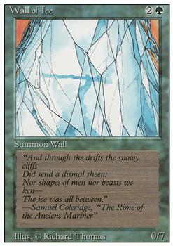 1994 Magic the Gathering Revised Edition #NNO Wall of Ice Front