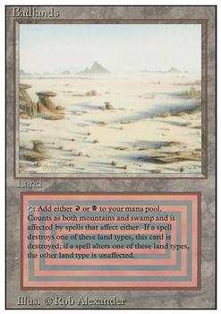 1994 Magic the Gathering Revised Edition #NNO Badlands Front