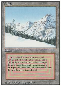 1994 Magic the Gathering Revised Edition #NNO Taiga Front