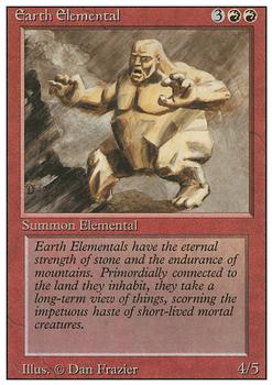 1994 Magic the Gathering Revised Edition #NNO Earth Elemental Front