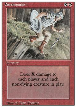 1994 Magic the Gathering Revised Edition #NNO Earthquake Front