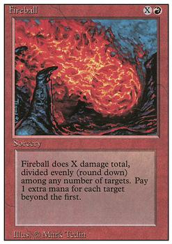 1994 Magic the Gathering Revised Edition #NNO Fireball Front
