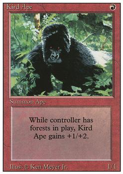 1994 Magic the Gathering Revised Edition #NNO Kird Ape Front