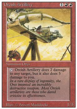 1994 Magic the Gathering Revised Edition #NNO Orcish Artillery Front