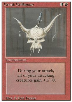 1994 Magic the Gathering Revised Edition #NNO Orcish Oriflamme Front
