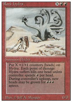 1994 Magic the Gathering Revised Edition #NNO Rock Hydra Front