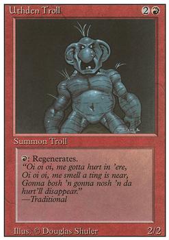 1994 Magic the Gathering Revised Edition #NNO Uthden Troll Front