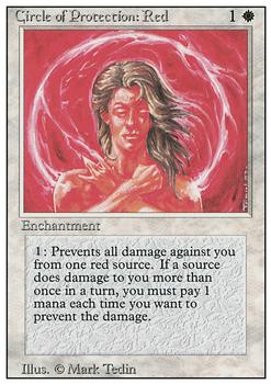 1994 Magic the Gathering Revised Edition #NNO Circle of Protection: Red Front