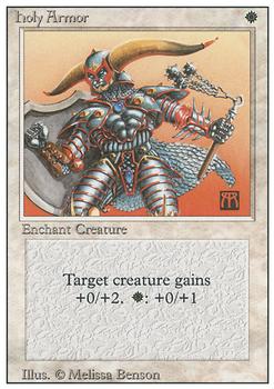 1994 Magic the Gathering Revised Edition #NNO Holy Armor Front