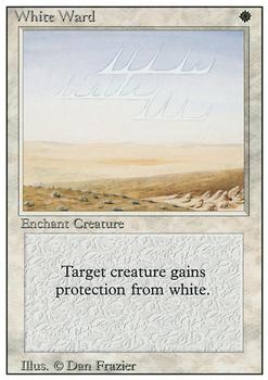 1994 Magic the Gathering Revised Edition #NNO White Ward Front