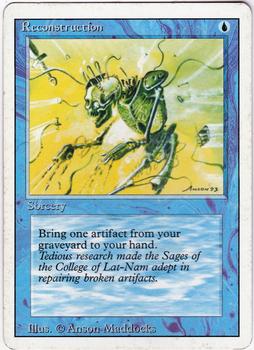 1994 Magic the Gathering Revised Edition #NNO Reconstruction Front