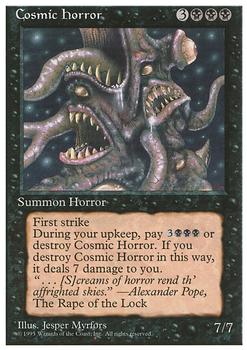 1995 Magic the Gathering 4th Edition #NNO Cosmic Horror Front