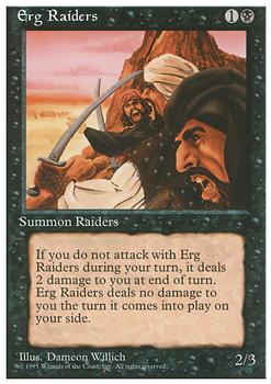 1995 Magic the Gathering 4th Edition #NNO Erg Raiders Front