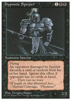 1995 Magic the Gathering 4th Edition #NNO Hypnotic Specter Front