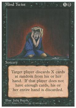 1995 Magic the Gathering 4th Edition #NNO Mind Twist Front