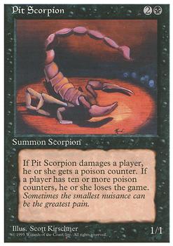 1995 Magic the Gathering 4th Edition #NNO Pit Scorpion Front