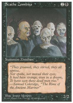 1995 Magic the Gathering 4th Edition #NNO Scathe Zombies Front