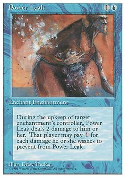 1995 Magic the Gathering 4th Edition #NNO Power Leak Front