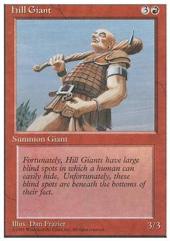 1995 Magic the Gathering 4th Edition #NNO Hill Giant Front