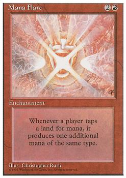 1995 Magic the Gathering 4th Edition #NNO Mana Flare Front