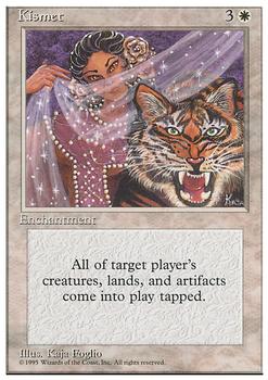 1995 Magic the Gathering 4th Edition #NNO Kismet Front