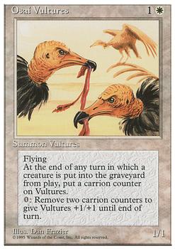 1995 Magic the Gathering 4th Edition #NNO Osai Vultures Front