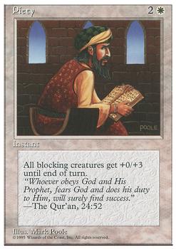 1995 Magic the Gathering 4th Edition #NNO Piety Front
