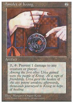 1995 Magic the Gathering 4th Edition #NNO Amulet of Kroog Front