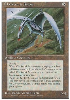 1995 Magic the Gathering 4th Edition #NNO Clockwork Avian Front