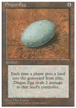 1995 Magic the Gathering 4th Edition #NNO Dingus Egg Front