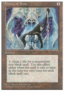 1995 Magic the Gathering 4th Edition #NNO Throne of Bone Front