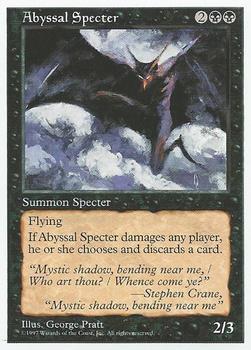 1997 Magic the Gathering 5th Edition #NNO Abyssal Specter Front