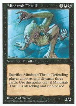 1997 Magic the Gathering 5th Edition #NNO Mindstab Thrull Front
