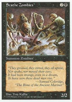 1997 Magic the Gathering 5th Edition #NNO Scathe Zombies Front