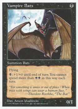 1997 Magic the Gathering 5th Edition #NNO Vampire Bats Front