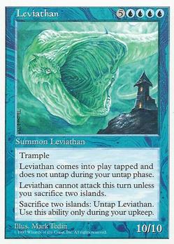 1997 Magic the Gathering 5th Edition #NNO Leviathan Front