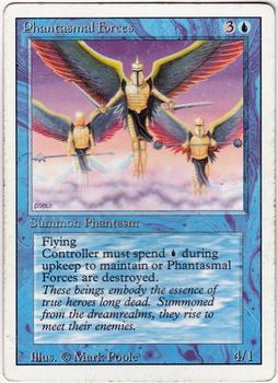 1997 Magic the Gathering 5th Edition #NNO Phantasmal Forces Front